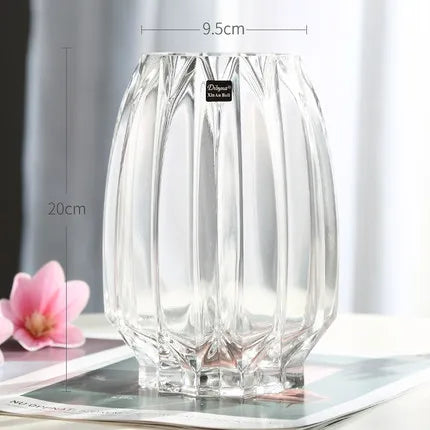 Vases Creative Large Glass Bottle Transparent Home Decor Hydroponic Terrarium Lily Rose Vase Living Room Flower Decoration