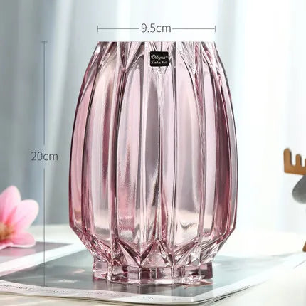 Vases Creative Large Glass Bottle Transparent Home Decor Hydroponic Terrarium Lily Rose Vase Living Room Flower Decoration