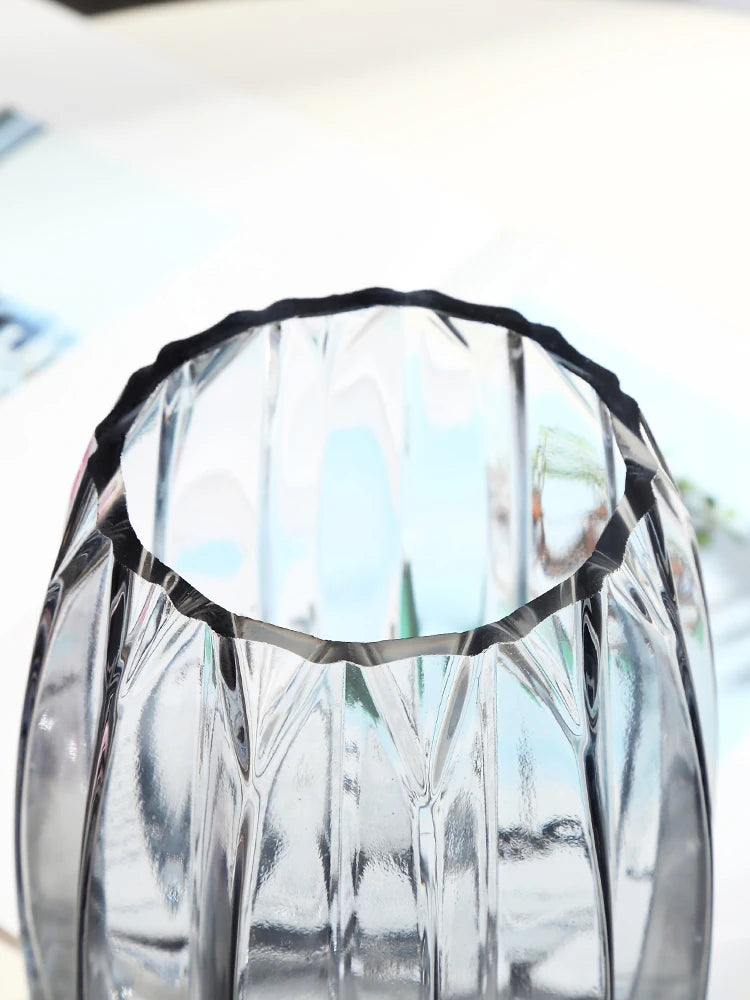 Vases Creative Large Glass Bottle Transparent Home Decor Hydroponic Terrarium Lily Rose Vase Living Room Flower Decoration