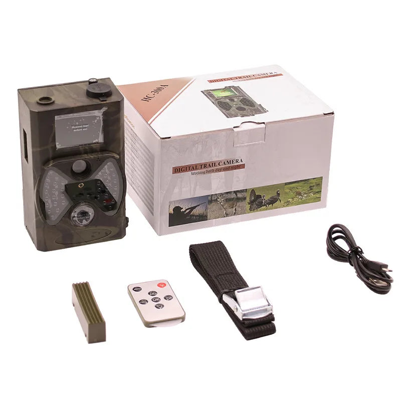 IR Hunting Celluar Trail Camera 16MP 1080P Photo Traps HC300M Wild Camera 2G MMS GSM SMTP Wireless Hunting Chasse