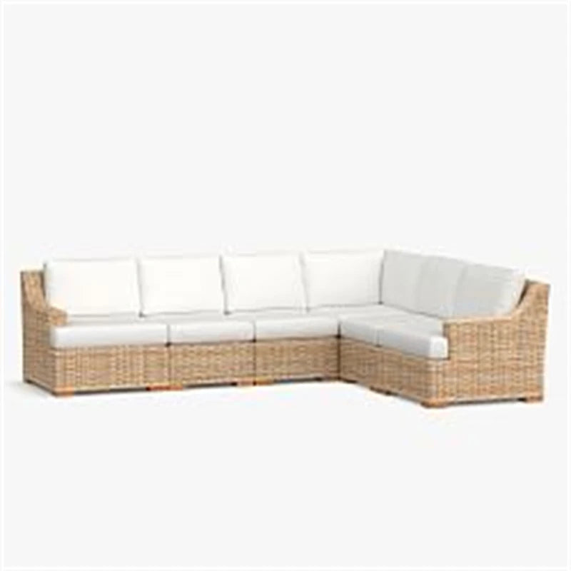 Garden Rattan Sofa Set Outdoor Furniture Lounge Chaise And Loveseat Set Wicker Rattan Outdoor Sofa Set Patio Weaving Furniture