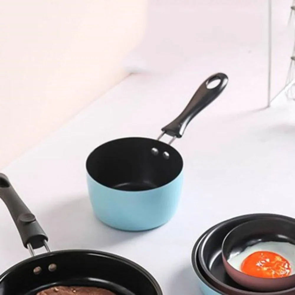 Kitchen Toy Non Stick Milk Pan Small Capacity Mini Saucepan Deepened Frying Pan Induction