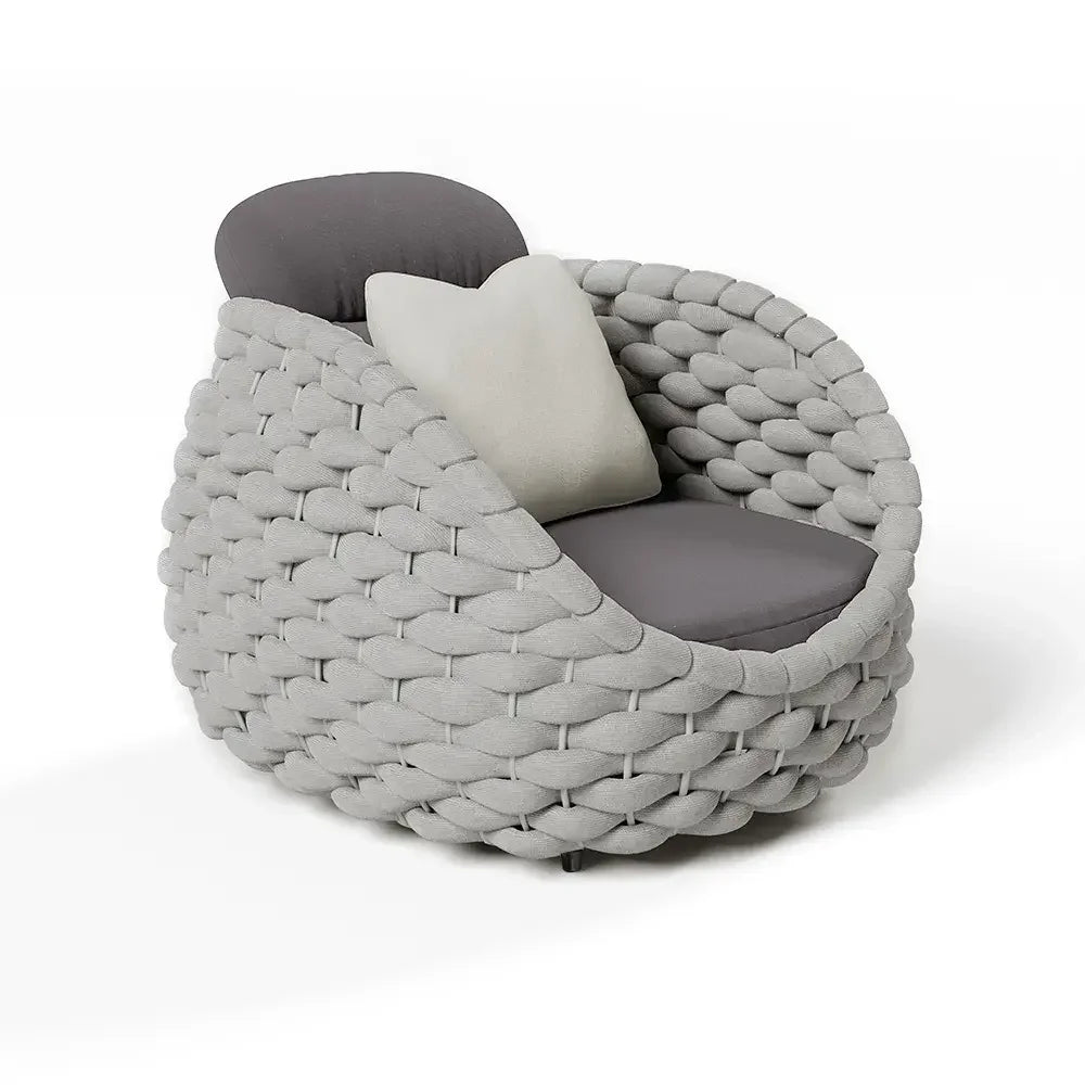 Outdoor Backyard Terrace Waterproof Cushion Comfort Rope Rattan Wicker Weave Patio Furniture Handwoven Set Garden Sofas
