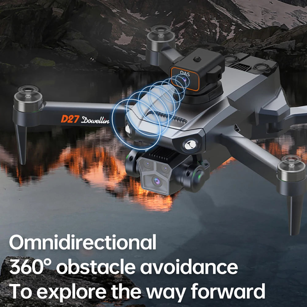 2025 New D27 Drone with Screen Remote Control Professional 8k Camera Four-Axis Aerial Photography 5G WIFI GPS FPV Dron RC 5000M