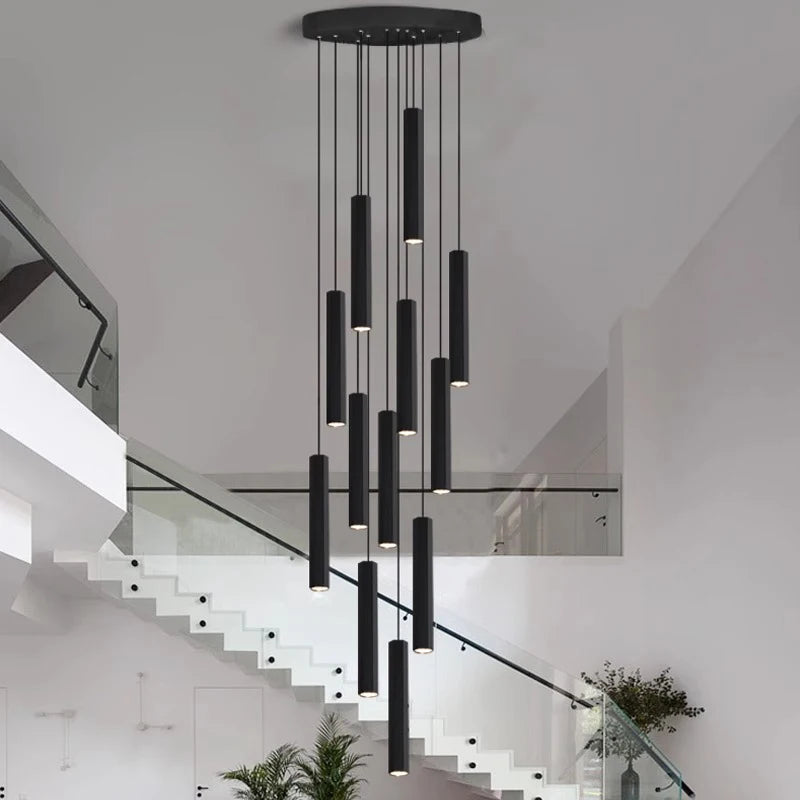 Modern home decor led lights pendant light lamps forstaircase Chandeliers for living room hanging light indoor lighting