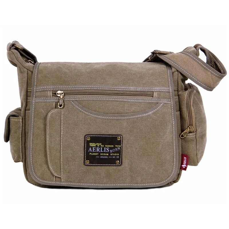 Men's Vintage Canvas Bag Men Casual Crossbody Bag For Men Messenger Bag Man Travel Shoulder Bags Bolsa Masculina High Quality