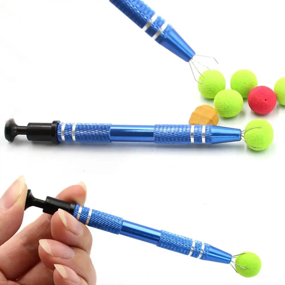 Fishing Bait Gripper Rigging Bait Needle Boilies Drill Stringer Pellet Splicing Puller Four-Claw Grabber Fishing Accessories