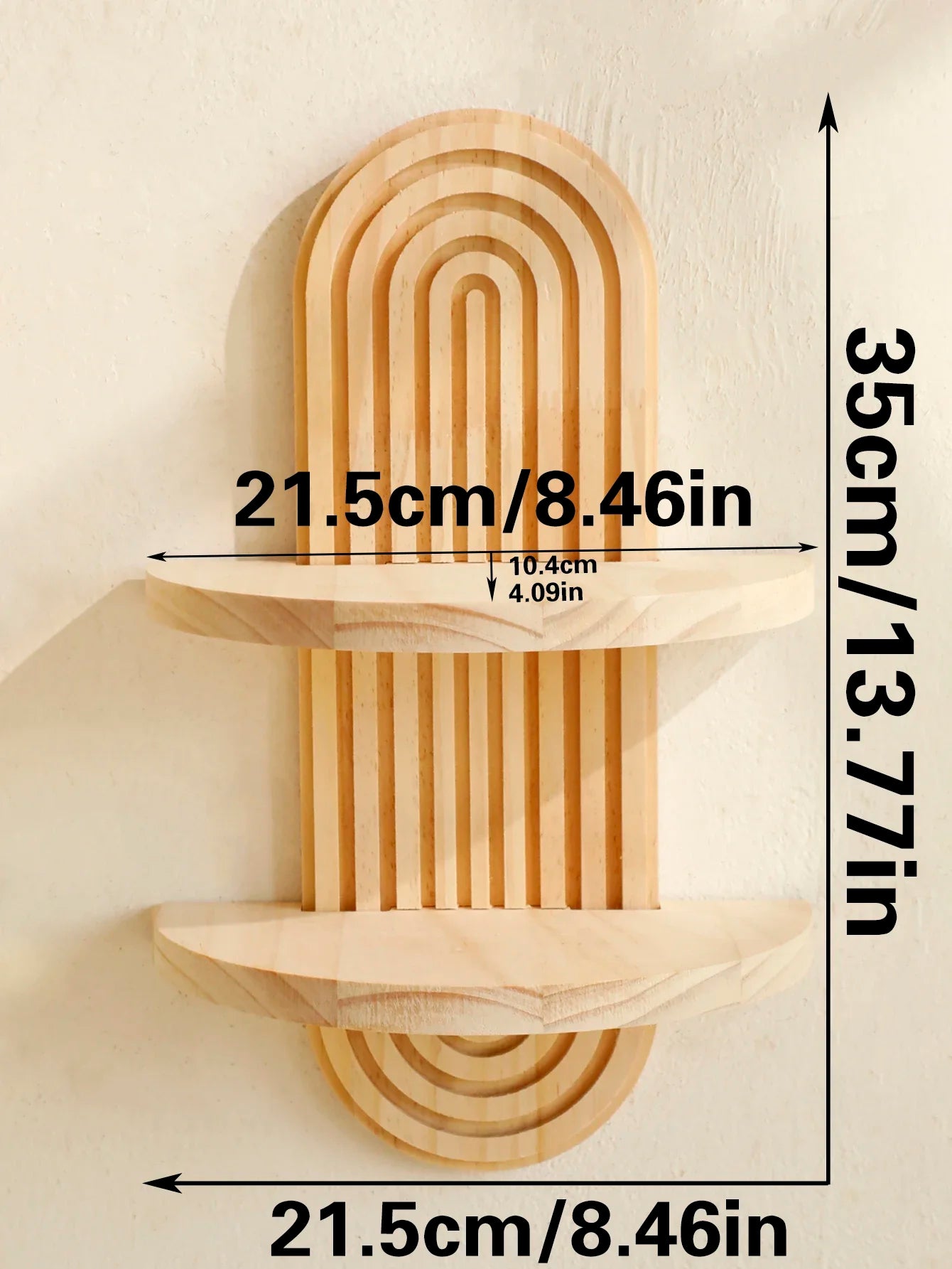 Boho Style Wooden Shelves, Wall Mounted Storage Rack Modern Home Decor ,Display Decoration for Living Room