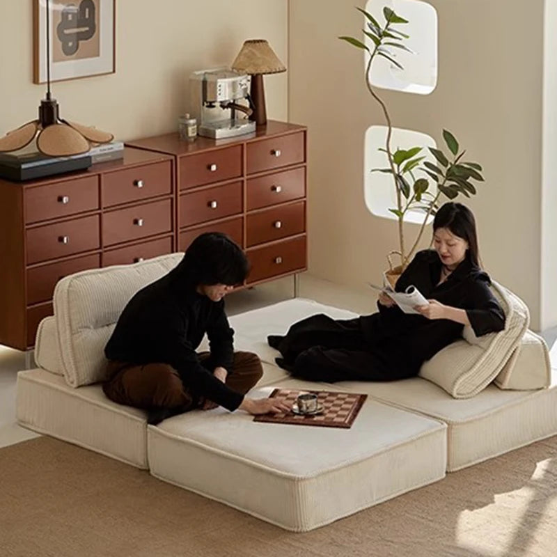 Modern Living Room Mattress Sofa Free Combination Module Creative Lazy Tatami Reading Comfortable Home Furniture Muebles FYLS