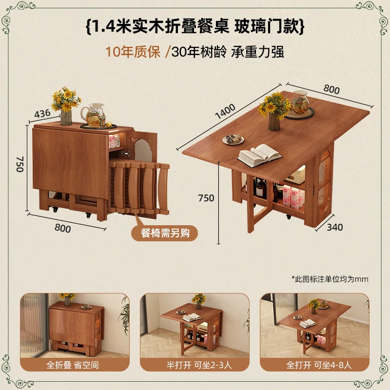 Modern Simple Dining Table Luxury Style Decoration Folding Tables Minimalist European Mesas Pegables Portatil Kitchen Furniture