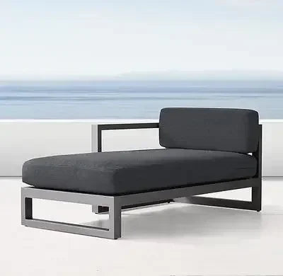 Outdoor Aluminum Alloy Sofa Four Piece Set, Terrace Garden Bar Waterproof Sofa Furniture Set