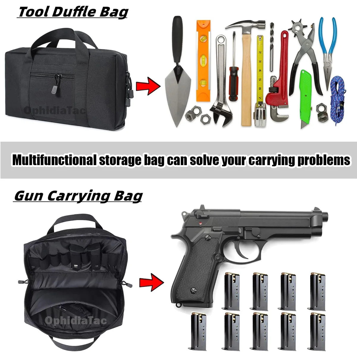 Hunting Storage Bags Shooting Range Bags Shooting Pistol Bags Pistol Compact Luggage Bags Holster Bags