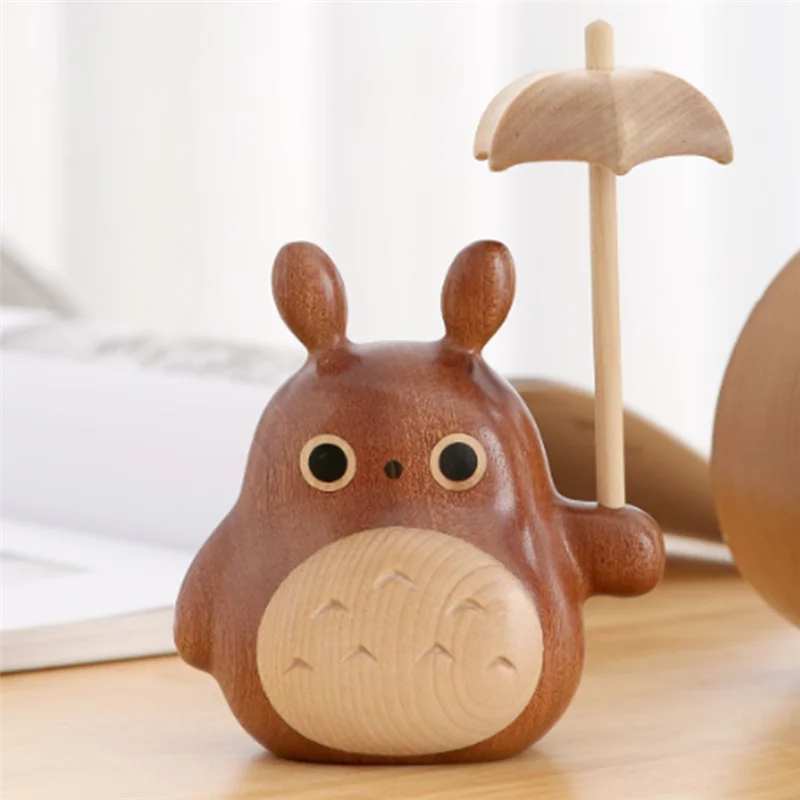 KYCOR-Decorations Cute Home Desktop Decorations Solid Wood Stitching Ornaments