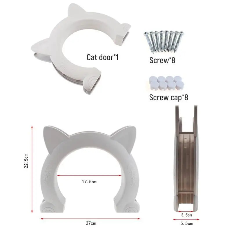 Dog Hole Access Direction Controllable Toy For Pet Training Dog Cats Kitten ABS Plastic Small Pet Gate Door Kit Cat Dog Cat Door