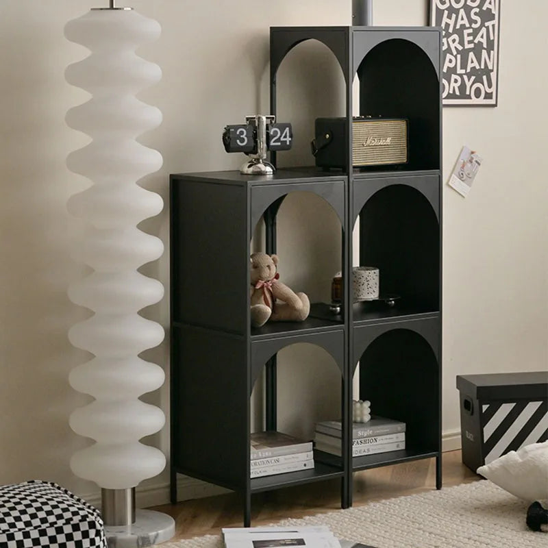 Living Room Storage Racks Organizer for Room Bookshelf Decorations 3-tier Iron Shelf Cabinets Multifunctional Nordic Furniture
