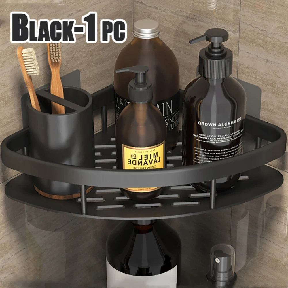 Bathroom Shelf Bathroom Towel Rack Shelves Wall Shower Shampoo Rack No Drill Shelf Bathroom Tripod Storage Rack
