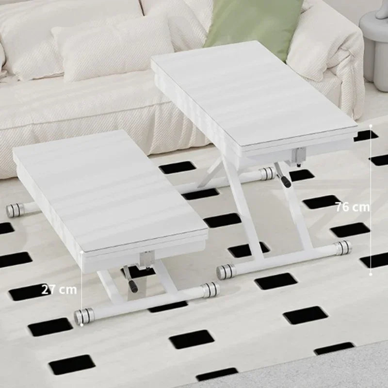 Multifunctional Dining Tables Lifting Folding Restaurant Tables Extendable Room Desk Dual-purpose Rectangular Dining Room Sets