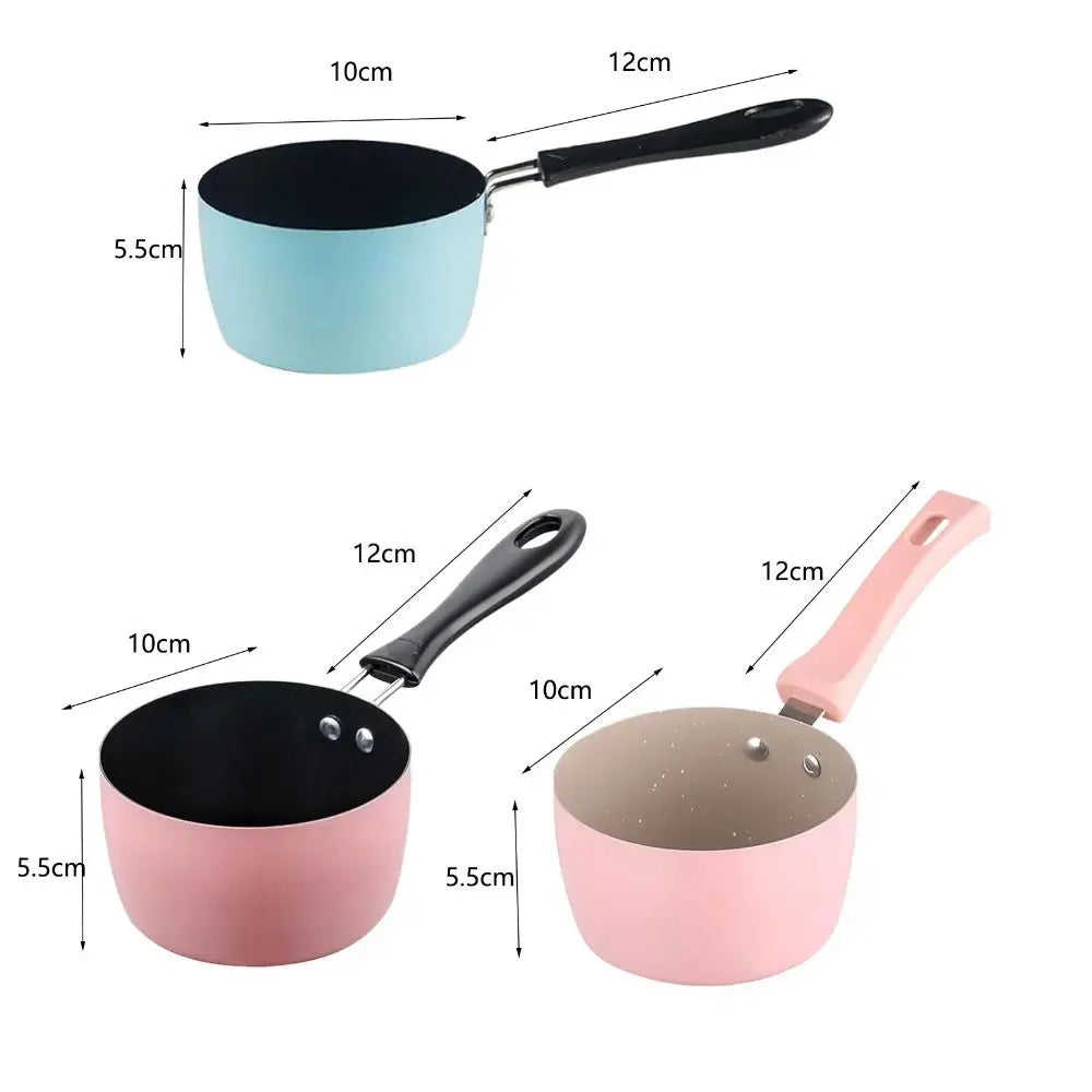 Kitchen Toy Non Stick Milk Pan Small Capacity Mini Saucepan Deepened Frying Pan Induction