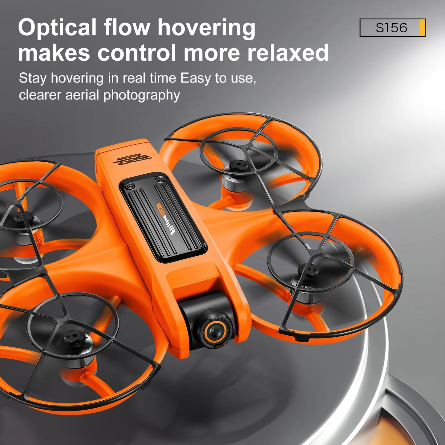 S156 RC Crossing Drone Aerial Vehicle With HD Display Screen Four Axis Brushless Optical Flow Remote Control Aircraft Large Size