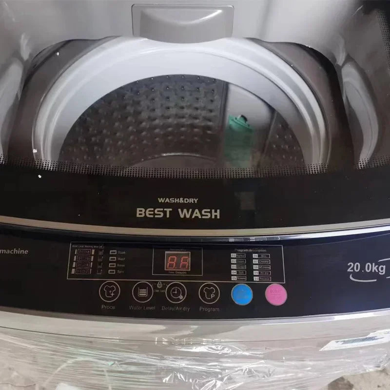 20kg Fully Automatic Laundry Washing Machine with Dryer Top Load Front Load Stainless Steel Spin Large Capacity
