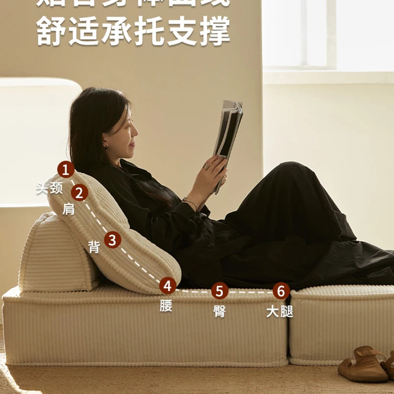 Modern Living Room Mattress Sofa Free Combination Module Creative Lazy Tatami Reading Comfortable Home Furniture Muebles FYLS