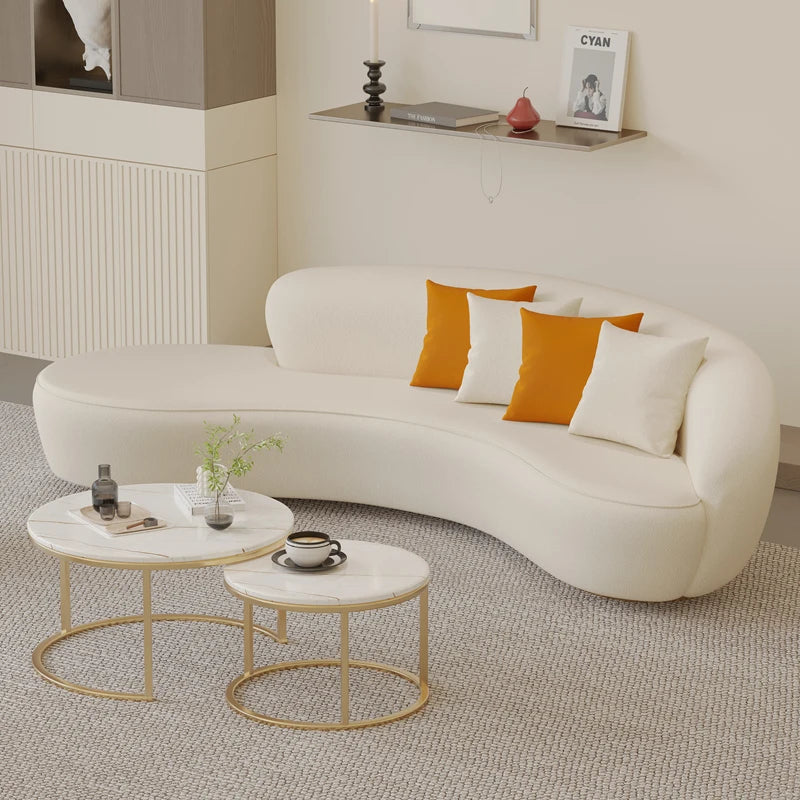 European Design Sofa Romantic Cute Leisure Minimalist Lounge Comfortable Living Room Sofas Aesthetics Muebles Hotel Furniture