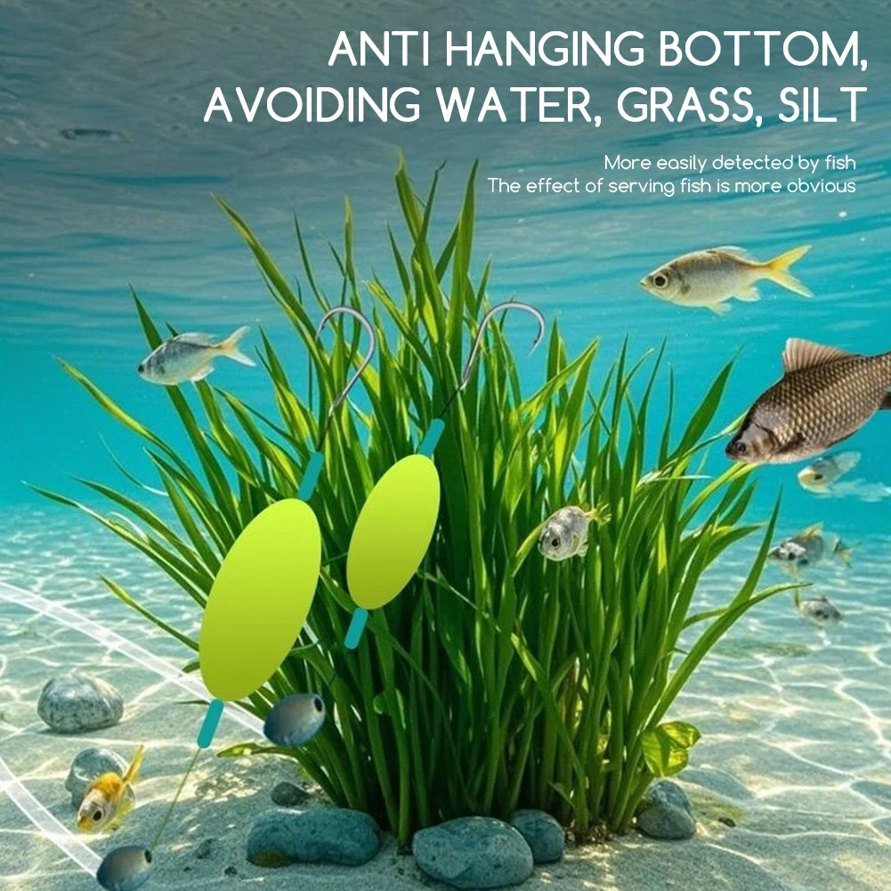 Surfs Fishing Fishhook Pompano Rig with Floats Versatile Fishing Equipments for Saltwater Freshwter Fishing for Fishing Lovers