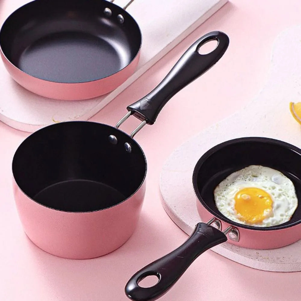 Kitchen Toy Non Stick Milk Pan Small Capacity Mini Saucepan Deepened Frying Pan Induction