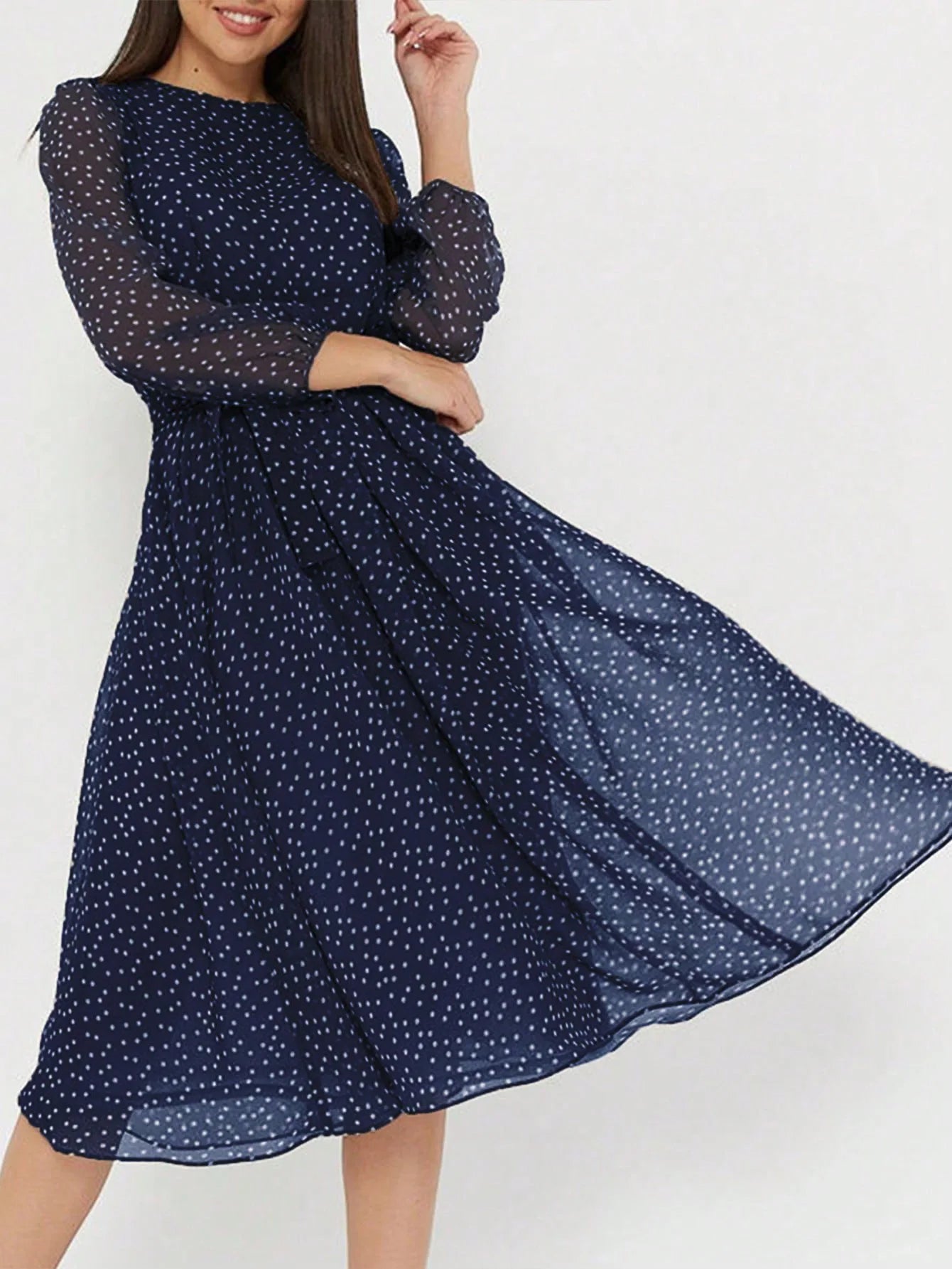 Women Dress 2025 Fashion Spring Summer Latest Unique Leisure Vacation Storm Point Long Sleeved Long Skirt Dress Women's Clothing