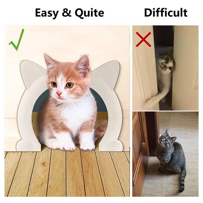 Dog Hole Access Direction Controllable Toy For Pet Training Dog Cats Kitten ABS Plastic Small Pet Gate Door Kit Cat Dog Cat Door