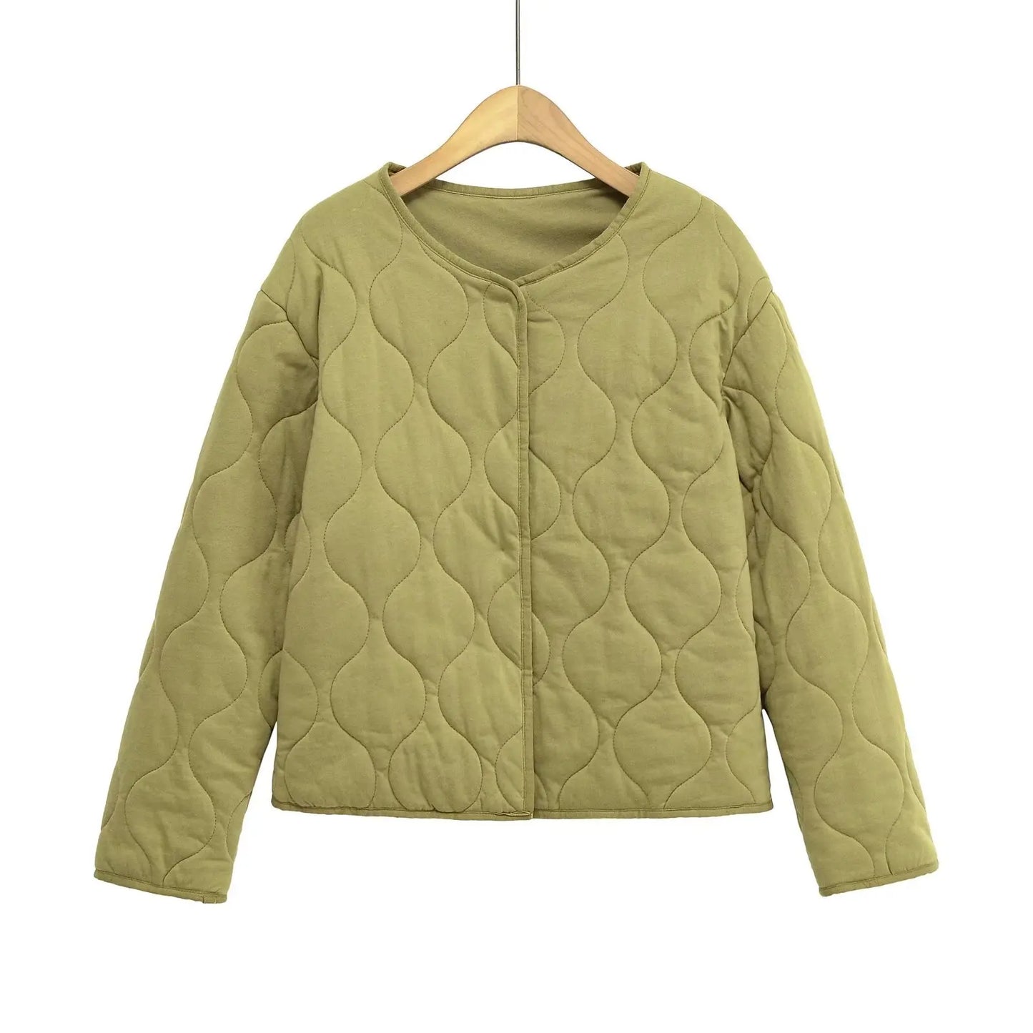 Women's clothing 2025 autumn new products European and American Korean fashion casual loose cotton jacket classic versatile