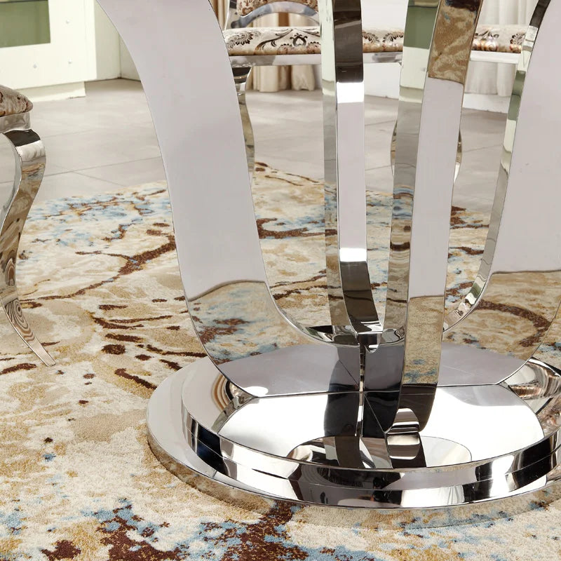 Rotate Metal Dining Table Gaming Luxury Modern Nordic Lounge Service Dining Table Space Saving Muebles Living Room Furniture