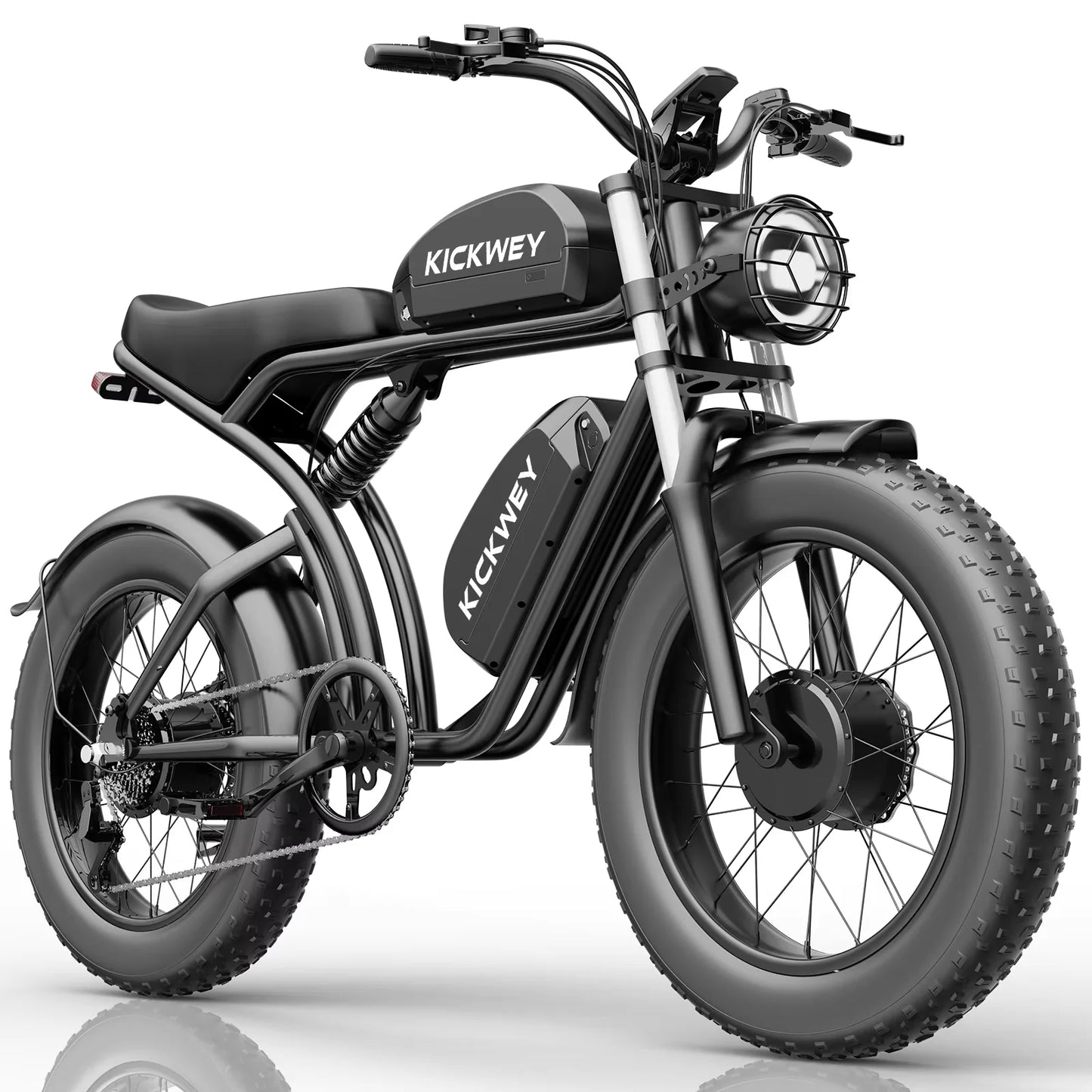 Ebike K7 1500W 48V 20/23AH Max 75 Miles Electric Motorcycle 20 inch Fat Tire Dirt Bike Electric Bike for Adults 7Speed E-Bike