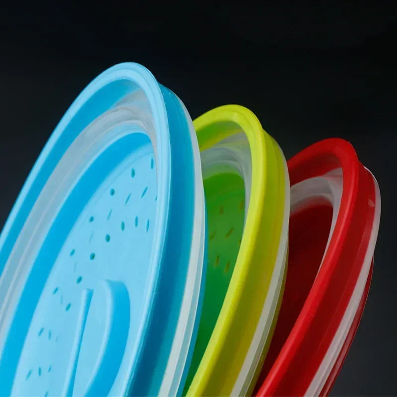 Kitchen Tools Microwave Splatter Cover Heating Folding Cover Fresh-keeping Cover Oil-proof Splash-proof Cover Cooking Lid