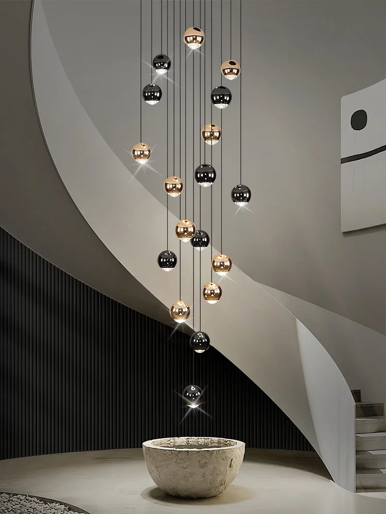 Modern Home decor Led Lights Pendant Light Lamps Chandeliers For Living Room Hanging Light Indoor Lighting LED Stair Chandelier