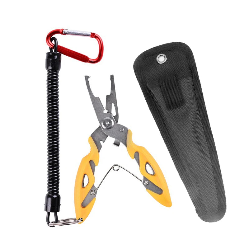Fishing Pliers Tools Accessories for Goods Tackle Pliers Vise Knitting Flies Scissors Braid Set Fish Tongs Multifunction