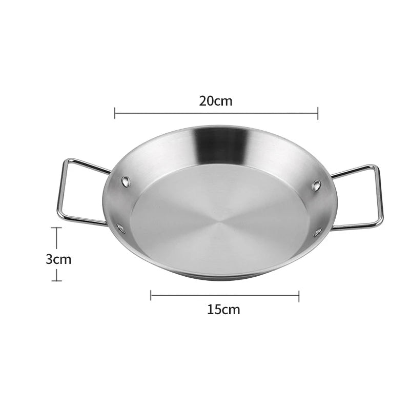 Kitchen Paella Pan Smart Utensils Kitchenware Skillet Frying Stove Home Things Stainless Steel Nonstick Cooking Tools Pancake