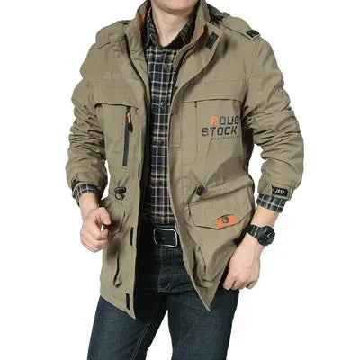 Clothing Men's spring autumn Jackets Casual Outwear Hiking Windbreaker Hooded Coats Fashion Army Cargo Bomber Jackets Mens