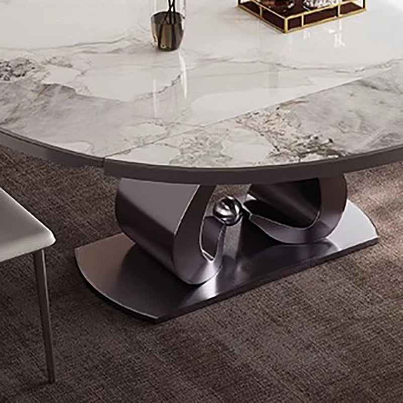 Extendable Trendy Dining Table Modern Nordic European Luxury Dining Tables Hidden Minimalist Mesa De Comedor Dining Furniture