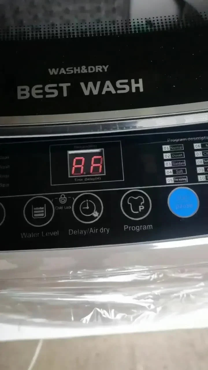 20kg Fully Automatic Laundry Washing Machine with Dryer Top Load Front Load Stainless Steel Spin Large Capacity