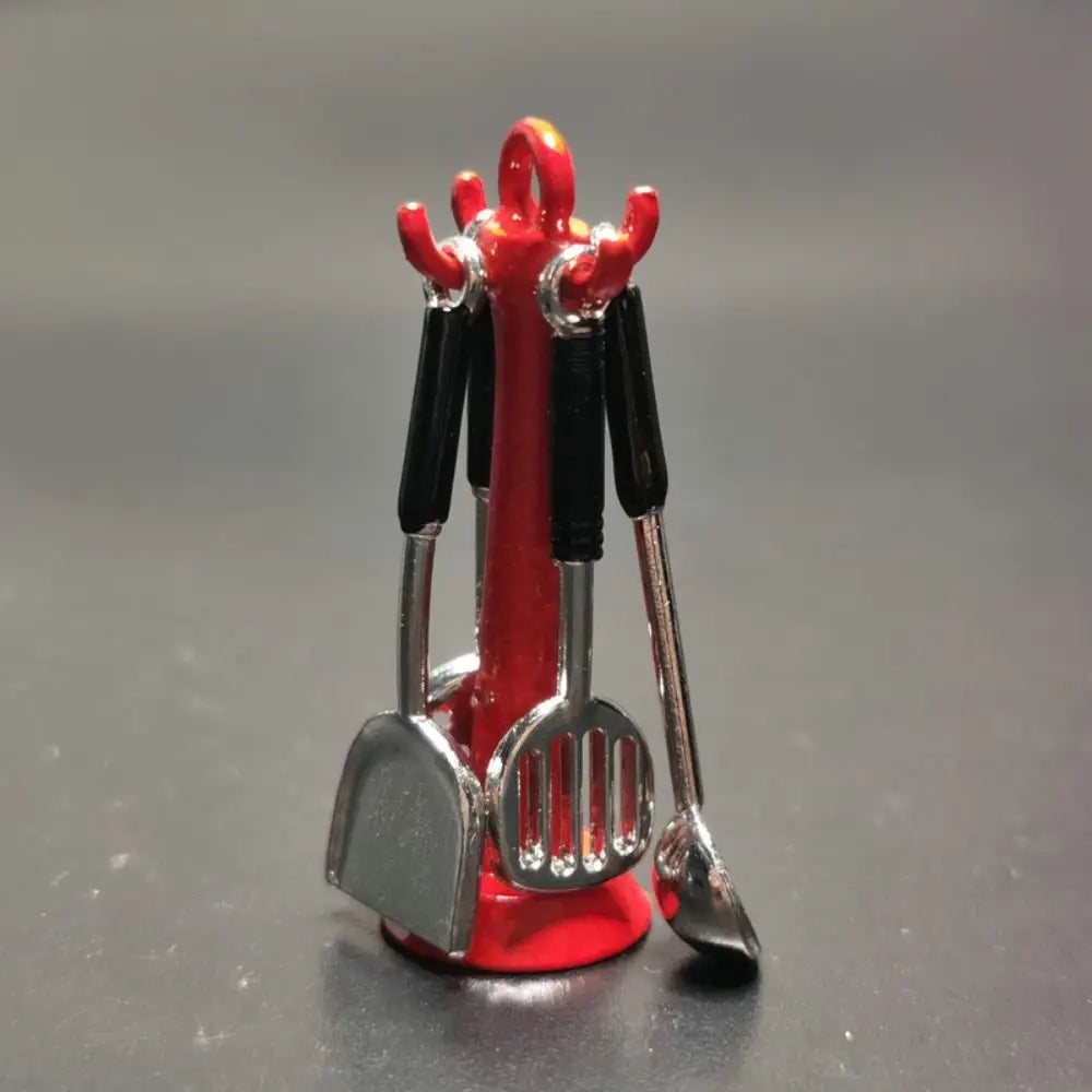 Kettle 1:12 Mini Kitchen Utensils Sets 1:12 Scale Cookware Doll Kitchen Set Alloy Mini Mini Kitchen Cooking Kit