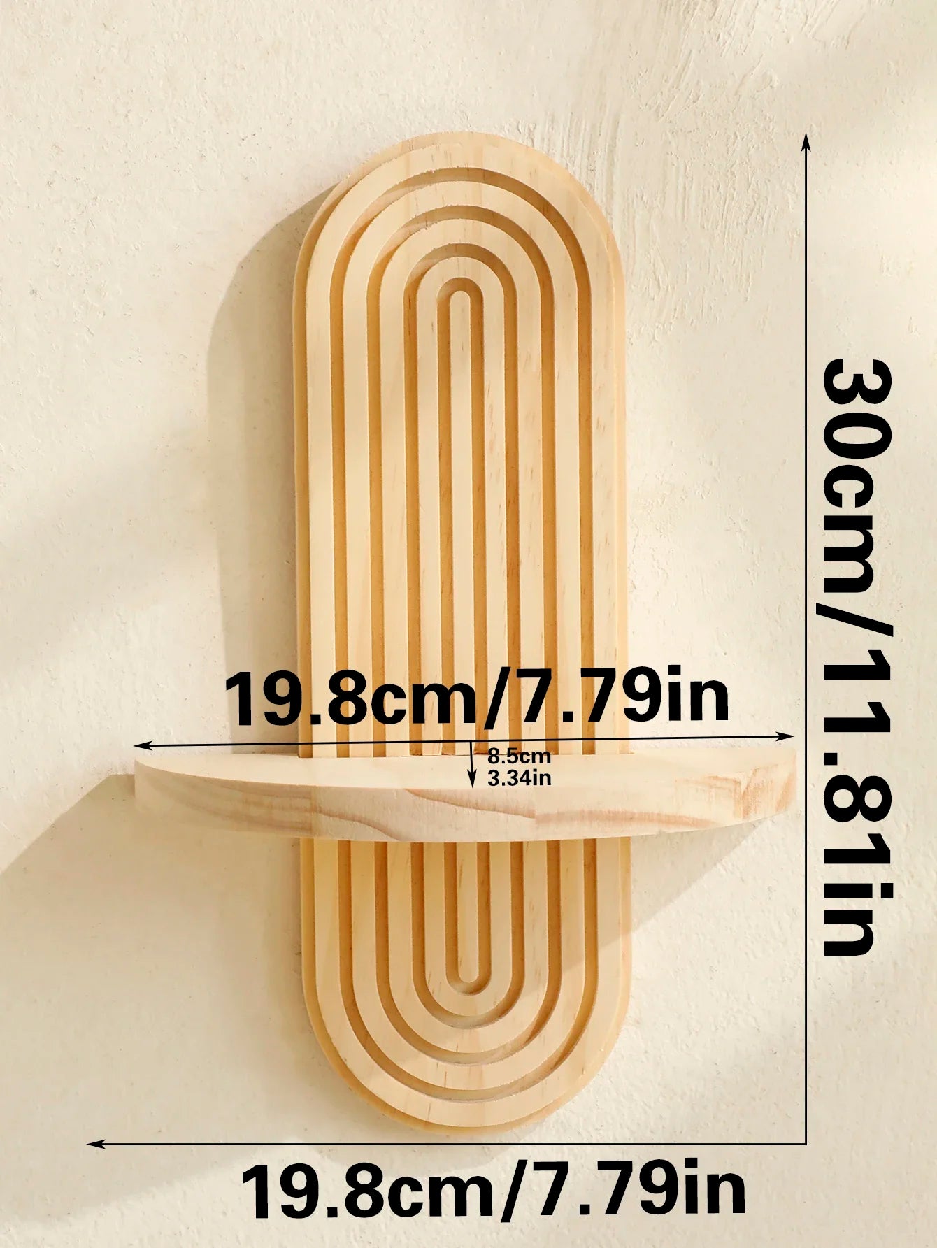 Boho Style Wooden Shelves, Wall Mounted Storage Rack Modern Home Decor ,Display Decoration for Living Room