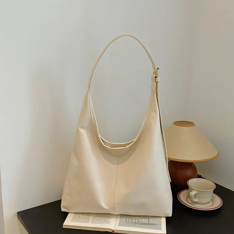 New Tote bag hand bill of lading shoulder women's bag retro simple large bag Tote bag