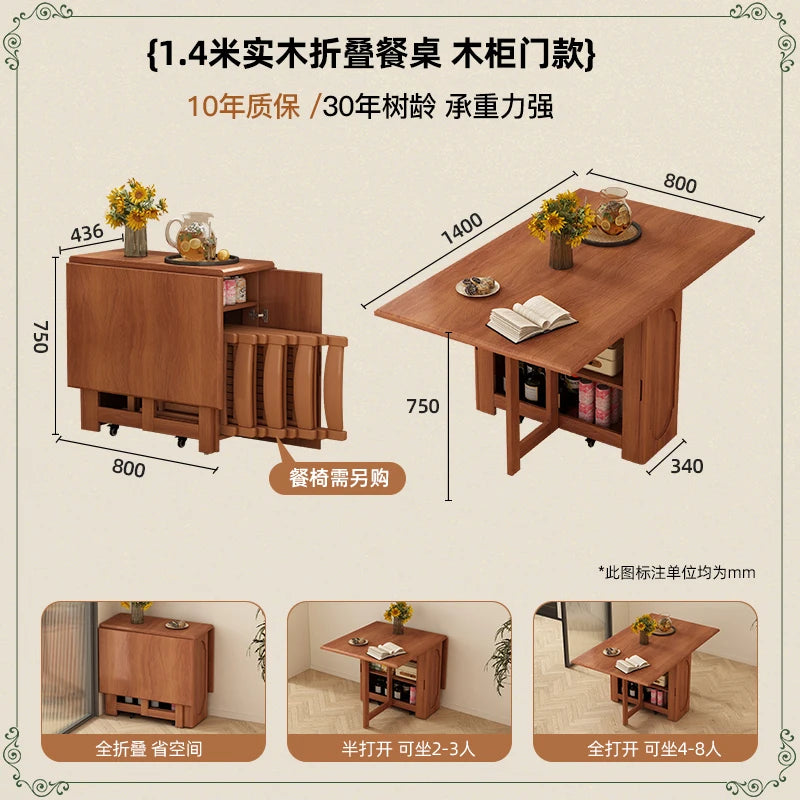 Modern Simple Dining Table Luxury Style Decoration Folding Tables Minimalist European Mesas Pegables Portatil Kitchen Furniture