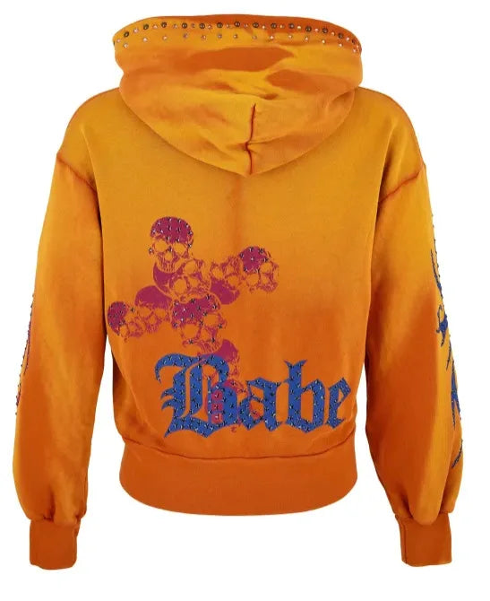 2025 European and American women's clothing, fashionable and casual women's printed hoodie suits and sportswear
