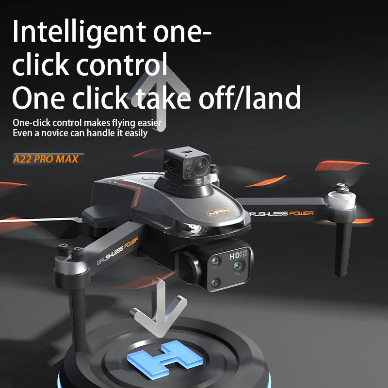 2025 New A22 Drone GPS 8K Professional HD 360° Dual Cameras 5G WIFI Brushless Laser Obstacle Avoidance Foldable Quadcopter Toys