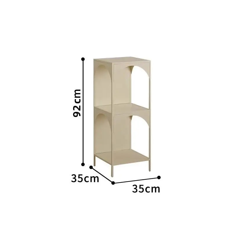 Living Room Storage Racks Organizer for Room Bookshelf Decorations 3-tier Iron Shelf Cabinets Multifunctional Nordic Furniture