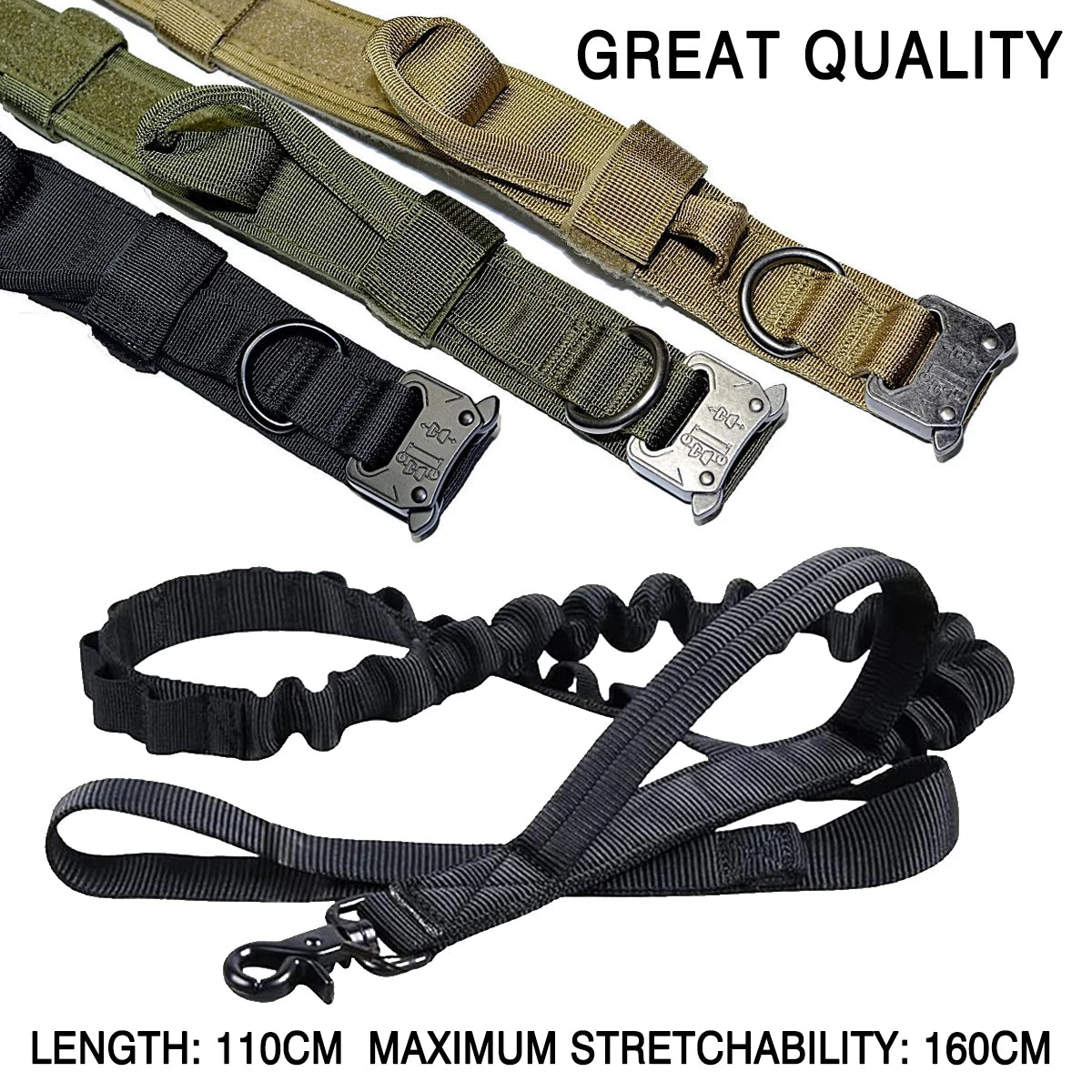 Pet Traction Rope Pet Walking Jogging Outdoor Training Adjustable Safety Nylon Pet Collar Pet Traction Rope Dog Accessories