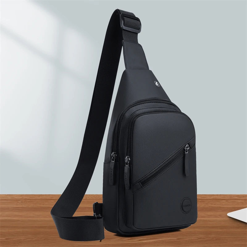 Men's Chest Bag - Suitable for outdoor sports, cycling, and daily commuting, adjustable shoulder bag, crossbody bag
