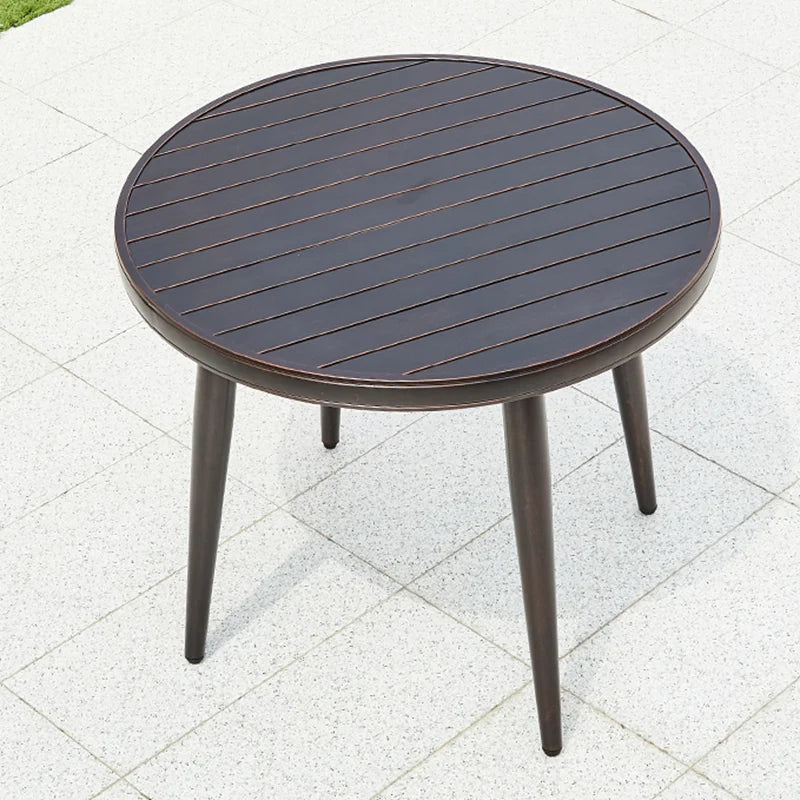 Aluminum Dining Table Outdoor Garden Living Furniture Aluminum Alloy Table Top for Patio Kitchen Small Apartment
